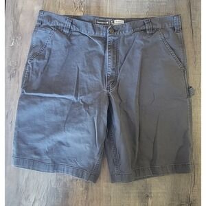 Carhartt Rugged Flex Mens 42 Relaxed‎ Fit Canvas Cargo Work Shorts Gray BS3652-M